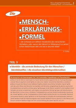 Die Mensch-Erklärungsformel (Teil 3), K. Ostler