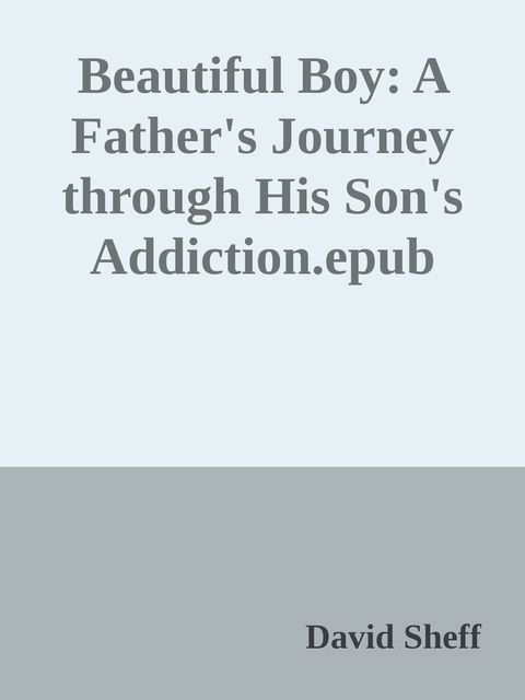 Beautiful Boy: A Father's Journey through His Son's Addiction.epub, David Sheff