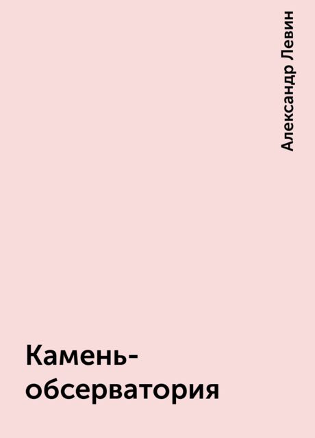 Камень-обсерватория, Александр Левин