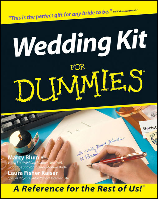 Wedding Kit For Dummies, Marcy Blum, Laura Fisher Kaiser