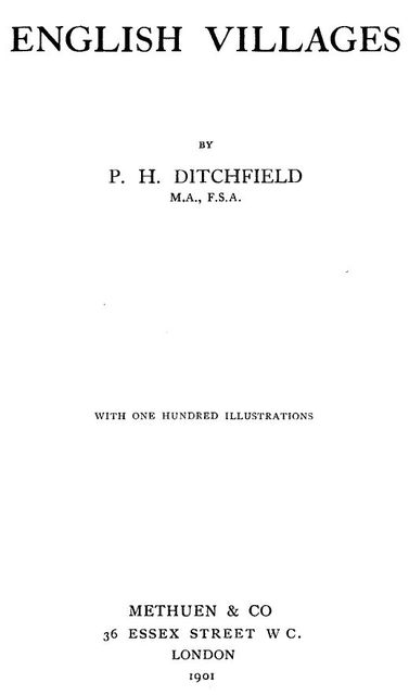 English Villages, P.H.Ditchfield