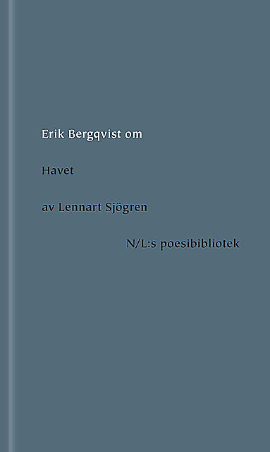Om Havet av Lennart Sjögren, Erik Bergqvist