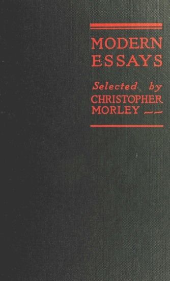 Modern Essays, Harry Morgan Ayres