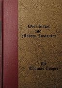 Wise Saws and Modern Instances, Volume 1 (of 2), Thomas Cooper