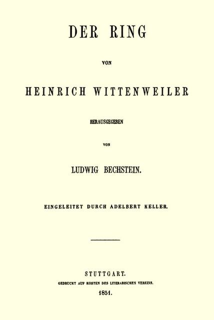 Der Ring, Heinrich Wittenweiler