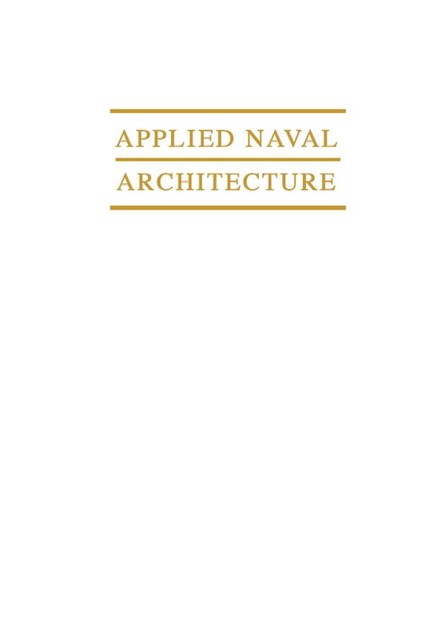 Applied Naval Architecture, Robert B Zubaly