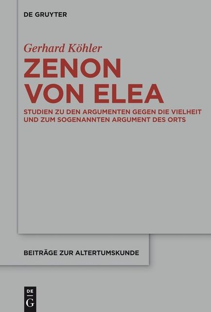 Zenon von Elea, Gerhard Köhler