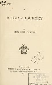 Путешествие в Россию в 1867 году, Эдна Дин Проктор