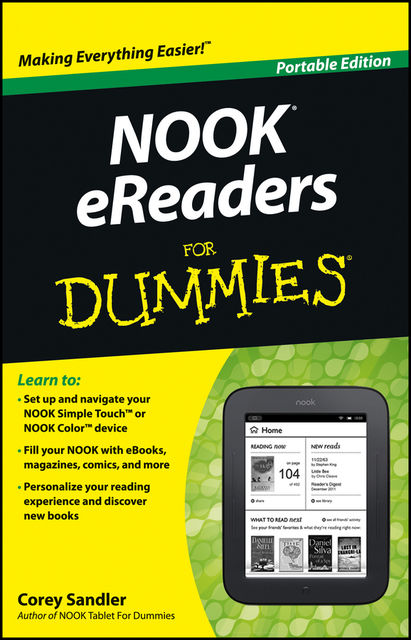NOOK eReaders For Dummies, Corey Sandler
