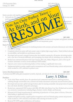 You're Only Perfect Twice: At Birth and on Your Resume~At Birth and on Your Resume, Larry Dillon
