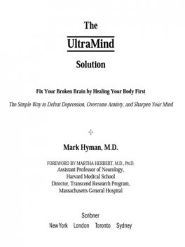 The UltraMind Solution, Mark Hyman