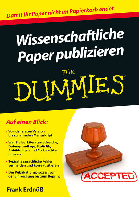 Wissenschaftliche Paper publizieren für Dummies, Frank Erdnüß