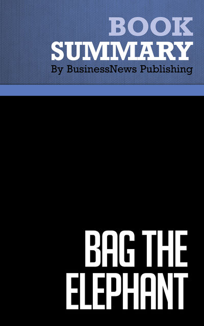 Summary: Bag The Elephant – Steve Kaplan, BusinessNews Publishing