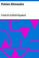 Poésies Allemandes, Friedrich Gottlieb Klopstock