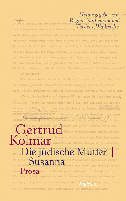 Die jüdische Mutter | Susanna, Gertrud Kolmar