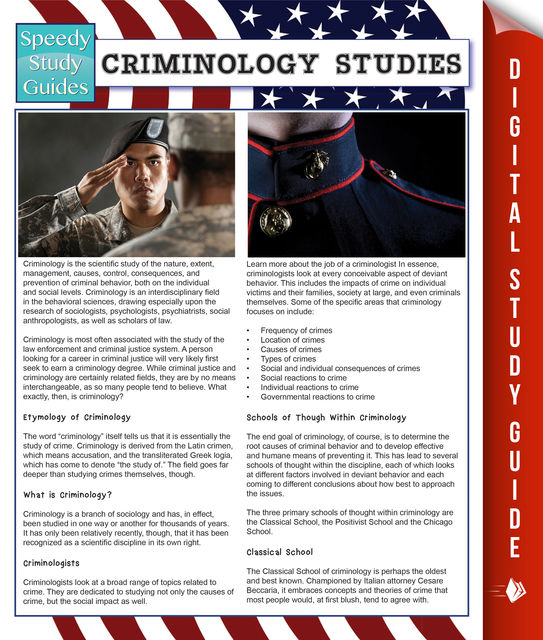 Criminology Studies (Speedy Study Guides), Speedy Publishing