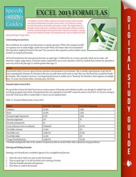 Excel 2013 Formulas, Speedy Publishing