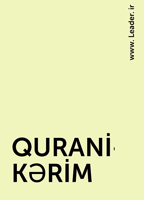 QURANİ-KƏRİM, www. Leader. ir