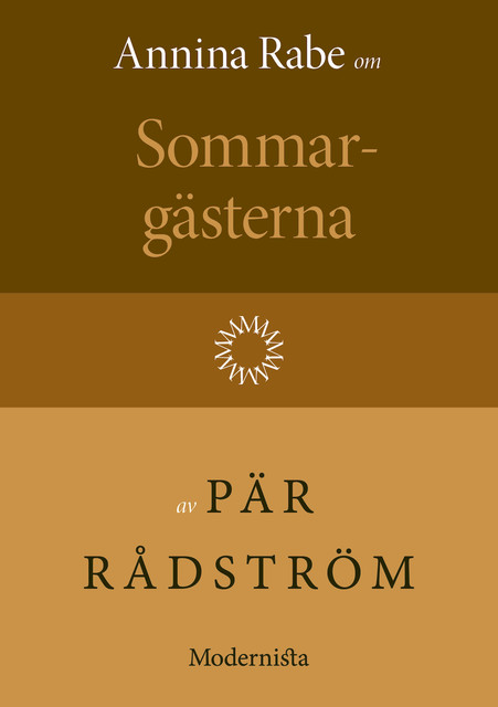 Om Sommargästerna av Pär Rådström, Annina Rabe