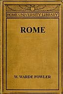 Rome, W.Warde Fowler