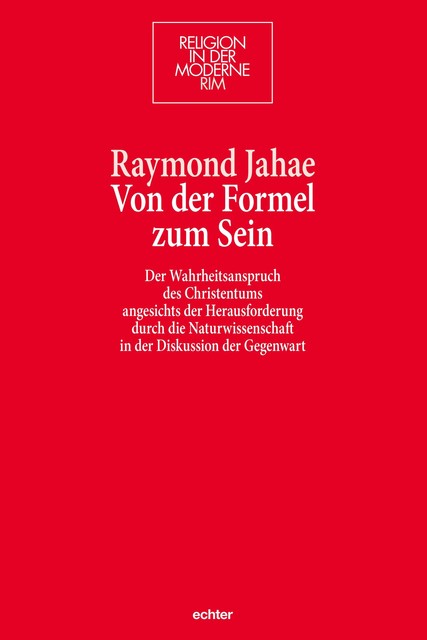 Von der Formel zum Sein, Raymond Jahae
