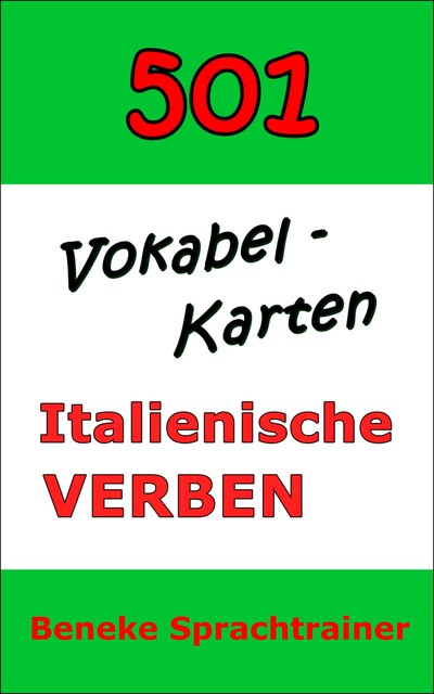 Vokabel-Karten Italienische Verben, Beneke Sprachtrainer