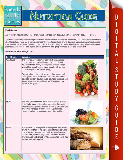 Nutrition Guide (Speedy Study Guide), Speedy Publishing