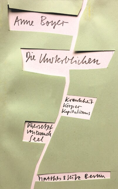 Die Unsterblichen, Anne Boyer