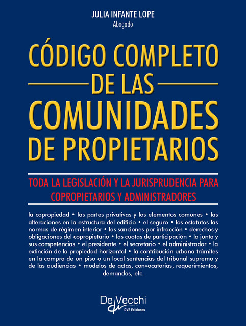 Código completo de las comunidades de propietarios, Julia Infante Lope
