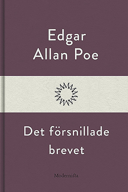 Det försnillade brevet, Edgar Allan Poe