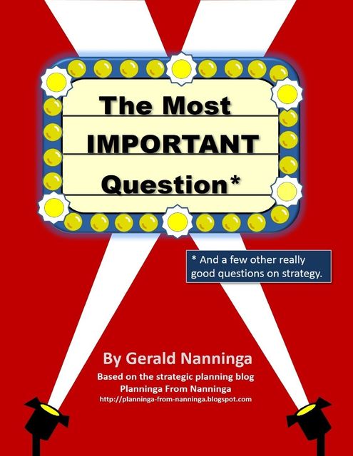 The Most Important Question: And a Few Other Really Good Questions On Strategy, Gerald Nanninga