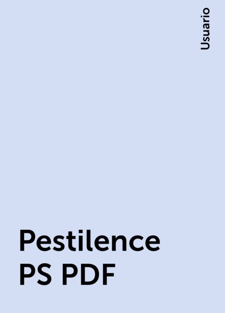Pestilence PS PDF, Usuario