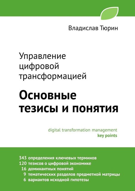 Управление цифровой трансформацией. Основные тезисы и понятия, Владислав Тюрин