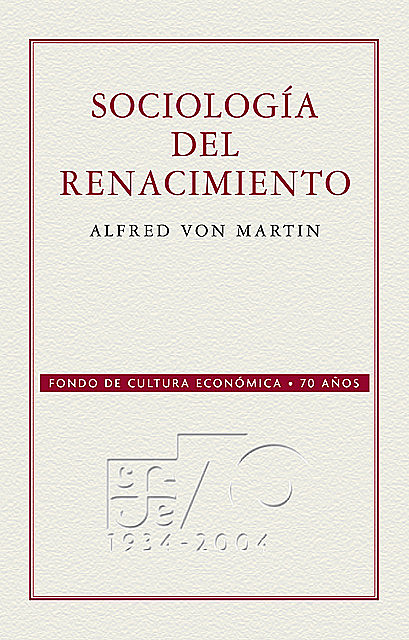 Sociología del Renacimiento, Alfred von Martín