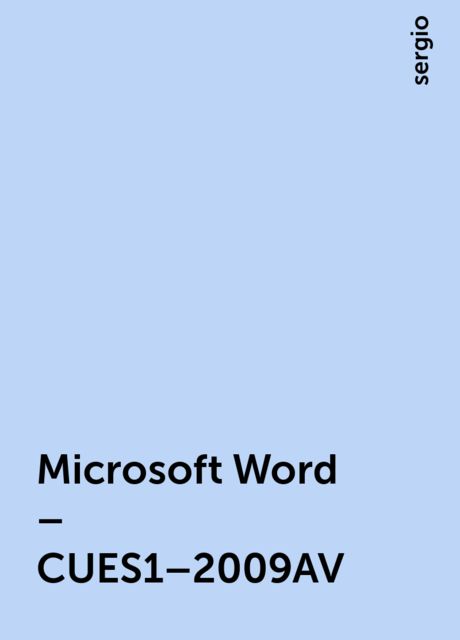 Microsoft Word – CUES1–2009AV, sergio