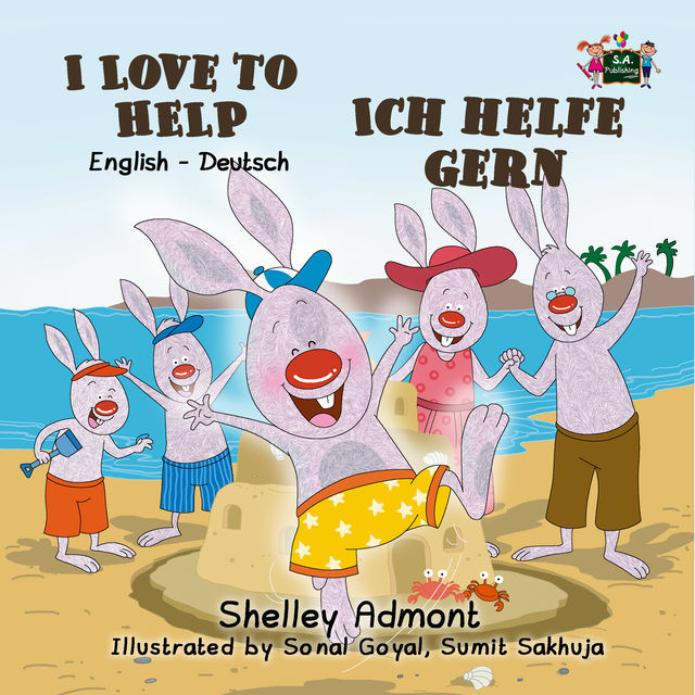 I Love to Help Ich helfe gern, KidKiddos Books, Shelley Admont