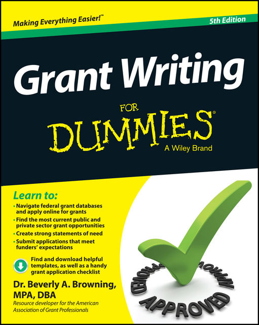 Grant Writing For Dummies, Beverly A.Browning