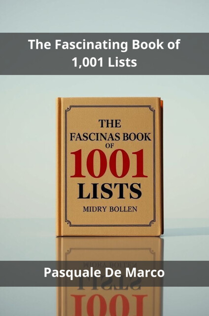 The Fascinating Book of 1,001 Lists, Pasquale De Marco