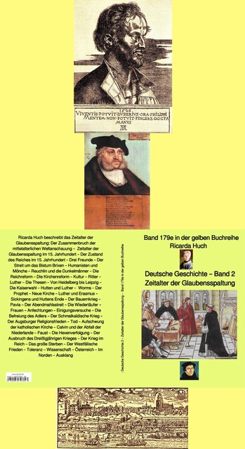 Ricarda Huch: Deutsche Geschichte 2 Zeitalter der Glauben-Spaltung – Band 2 – bei Jürgen Ruszkowski, Ricarda Huch