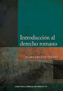 Introducción al derecho romano, Elvira Méndez