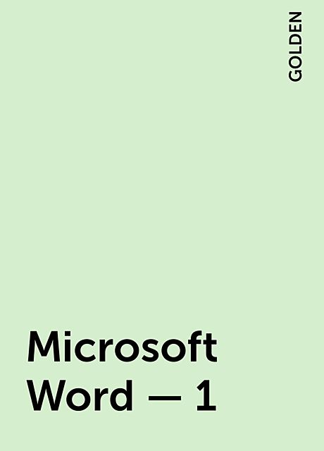 Microsoft Word – 1, GOLDEN
