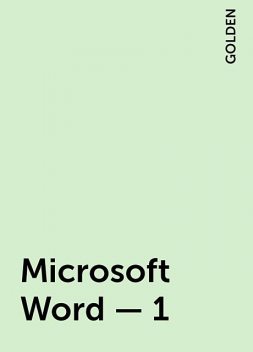 Microsoft Word – 1, GOLDEN