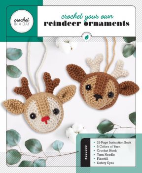Crochet Your Own Reindeer Ornaments, Katalin Galusz