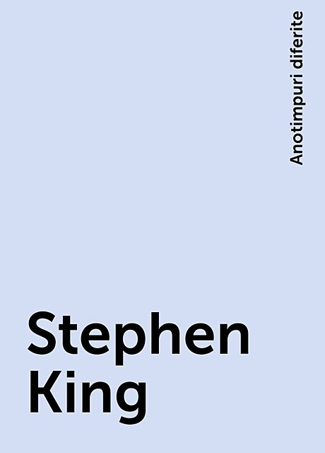 Stephen King, Anotimpuri diferite