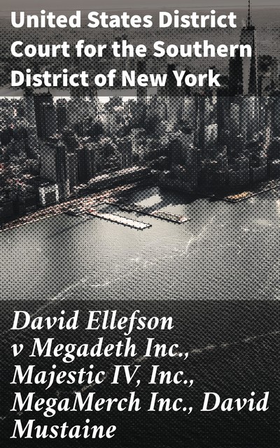 David Ellefson v Megadeth Inc., Majestic IV, Inc., MegaMerch Inc., David Mustaine, United States District Court for the Southern District of New York