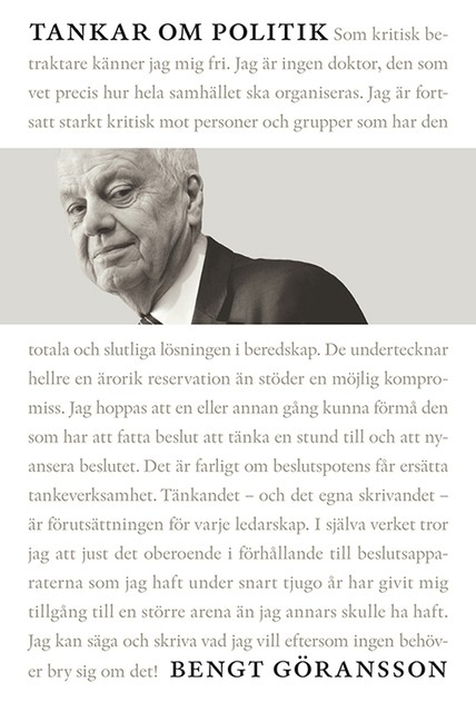 Tankar om politik, Bengt Göransson