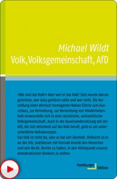 Volk, Volksgemeinschaft, AfD, Michael Wildt