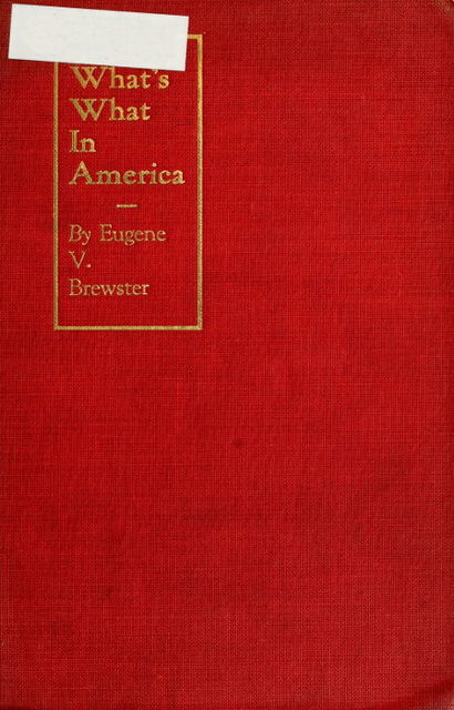 What's What in America, Eugene V. Brewster
