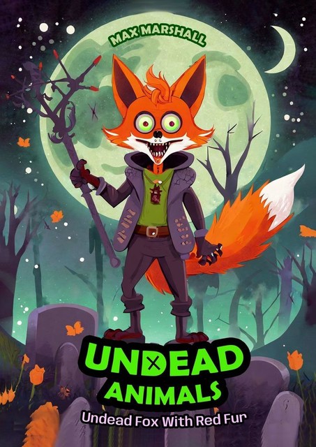 Undead Fox With Red Fur. Undead Animals, Max Marshall