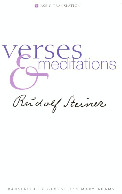 Verses and Meditaion, Rudolf Steiner